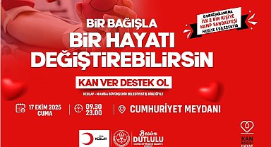Kan bağışında bulunanlara kamp sandalyesi hediye