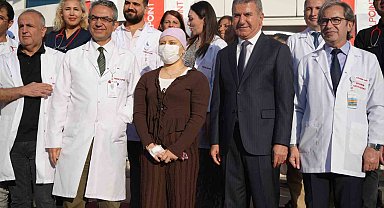 Kanseri yenen Didem için gökyüzüne balonlar bırakıldı