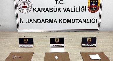 Karabük'te uyuşturucu ile yakalanan şahıs gözaltına alındı