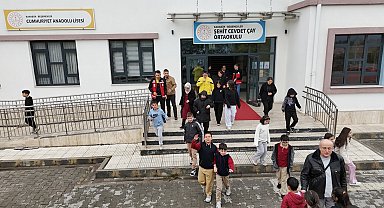 Karabük'teki okullarda eş zamanlı deprem tatbikatı