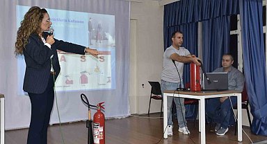 Karacabey Belediyesi'nden öğrencilere 'yangın eğitimi'