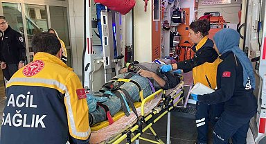 Karaman'da çalıştığı inşaattan düşen işçi yaralandı