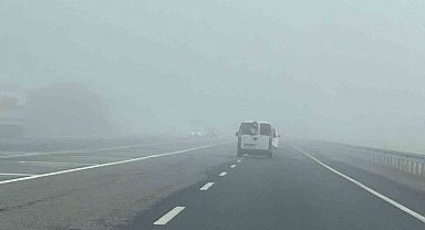 Kars-Gürcistan kara yolunda yoğun sis
