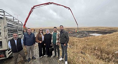 Kars TDİ Besi ve Süt OSB'de TKDK Destekli 100 başlık besi işletmesinin temelleri atıldı