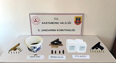 Kastamonu'da sahte alkol operasyonu: 3 gözaltı