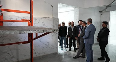 Kaymakam Baycar, öğretmenevi ve Akşam Sanat Okulundaki çalışmaları inceledi