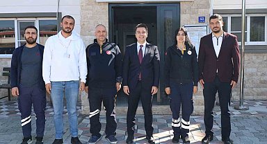 Kaymakam Gündoğdu sağlık personeli ile bir araya geldi