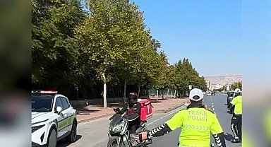 Kayseri'de 356 motosiklet sorgulandı: 7 araç trafikten men edildi