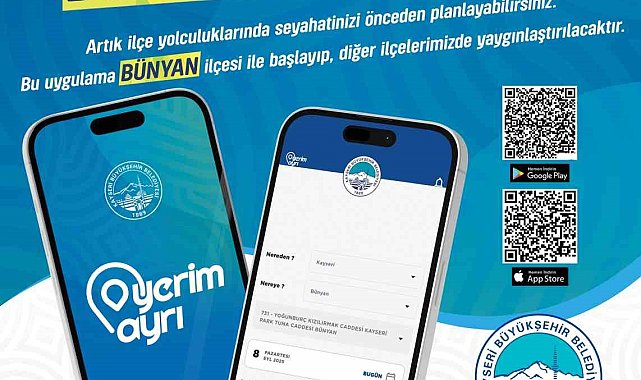 Kayseri'de ulaşımda ilk: 'Yerim Ayrı' mobil uygulaması
