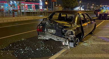 Kaza yapan alkollü sürücü polise: "Beni alın bırakmayın"