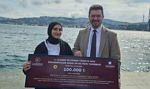 KBÜ mezunu Bayram, Türkiye 2053 AR-GE Fikir Yarışması'nda ikinci oldu