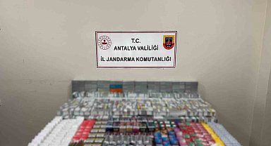 Kemer'de kaçak sigara operasyonu