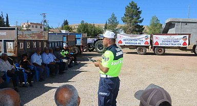 Kilis'te çiftçilere ''Güvenli Traktör Kullanımı'' eğitimi verildi