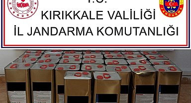 Kırıkkale'de kargo şubesinde 170 litre kaçak alkol ele geçirildi