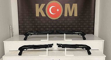 Kocaeli'de kaçak silah operasyonunda 6 pompalı tüfek ele geçirildi