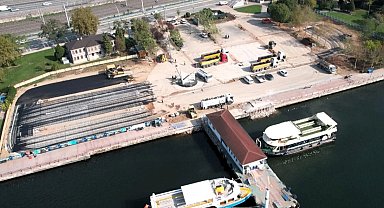 Kocaeli'de 1 Mart Vapur İskelesi Otoparkı yüzde 85 tamam