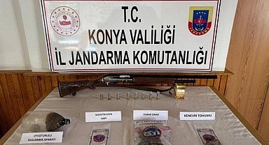 Konya'da jandarmadan uyuşturucu operasyonu