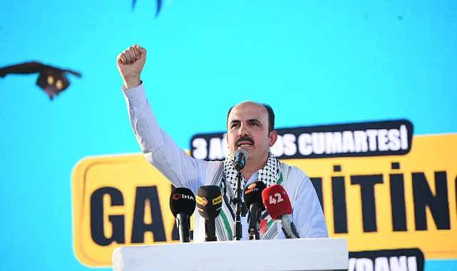 Konya'da Başkan Altay'dan Gazze mesajı