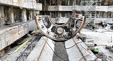 Körfezray Metro Projesi'nde iki tünel açma makinesinin daha montajına başlandı