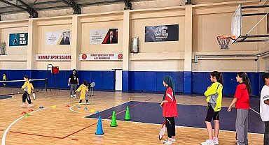 Korkut'ta tenis antrenmanları sürüyor