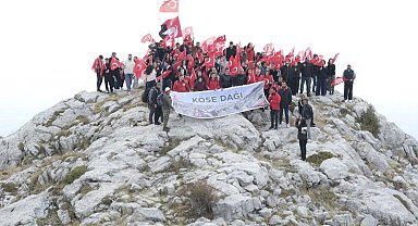 Kösedağ Zirvesine Cumhuriyet yürüyüşü