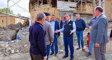 Köylerde altyapı ve ulaşım çalışmaları devam ediyor