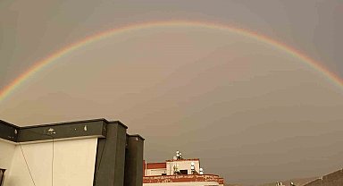 Kozan'da çifte gökkuşağı şöleni