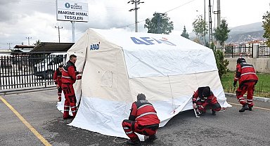 Kütahya'da 181 kilometrekarelik alanda deprem tatbikatı