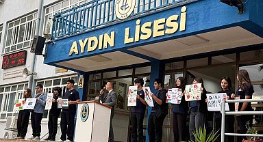 Liseli gençler Gazze'deki zulme dikkat çekti