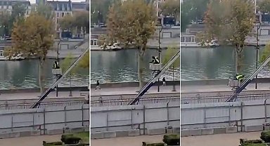 Louvre Müzesi'ndeki hırsızlık ve soyguncularının kaçma anı ortaya çıktı