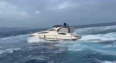 Lüks motoryat ile kaçarken yakalandılar