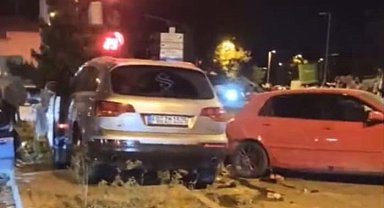 Malatya'da 7 kişinin yaralandığı kaza kamerada