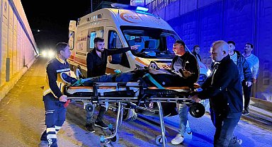 Malatya'da alt geçitte motosiklet kazası: 2 yaralı