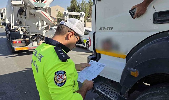 Malatya'da hafriyat kamyonlarına sıkı denetim