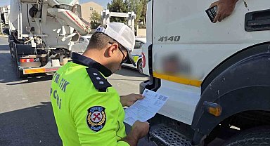 Malatya'da hafriyat kamyonlarına sıkı denetim