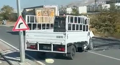 Malatya'da hafriyat kamyonu ile kamyonet çarpıştı: 1 ölü