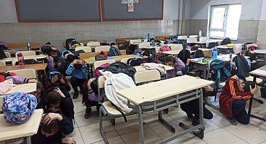 Malatya'da tüm okullarda eş zamanlı tahliye