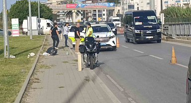 Manavgat'ta motosiklet ile otomobil çarpıştı: 1 yaralı