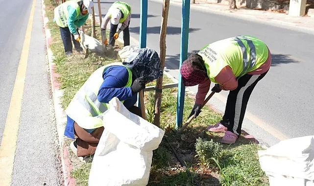Manisa Soma'nın yolları kadın eliyle şekilleniyor