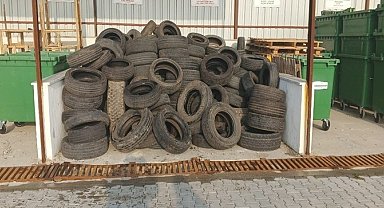 Manisa'da 86,5 ton lastik geri dönüşüme kazandırıldı