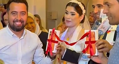 Manisa'da gelin ve damada sürpriz düğün hediyesi