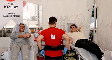 Manisa'da kan bağışına yoğun ilgi