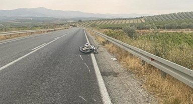 Manisa'da motosiklet kazası: 21 yaşındaki sürücü ağır yaralı
