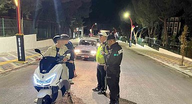 Manisa'da motosiklet sürücülerine denetim