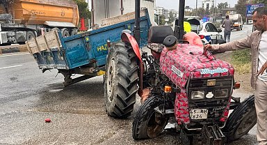 Manisa'da tırla çarpışan traktörün sürücüsü hayatını kaybetti