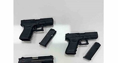 Mardin'de araçta 4 ruhsatsız tabanca ele geçirildi