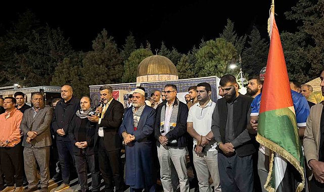 Mardin'de İsrail'in saldırılarına tepki