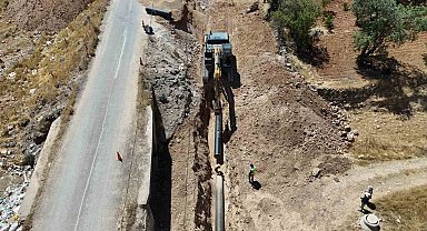Mardin'de Koyunlu ana isale hattında ilk su verildi