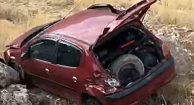 Mardin'de otomobil şarampole devrildi: 1 yaralı