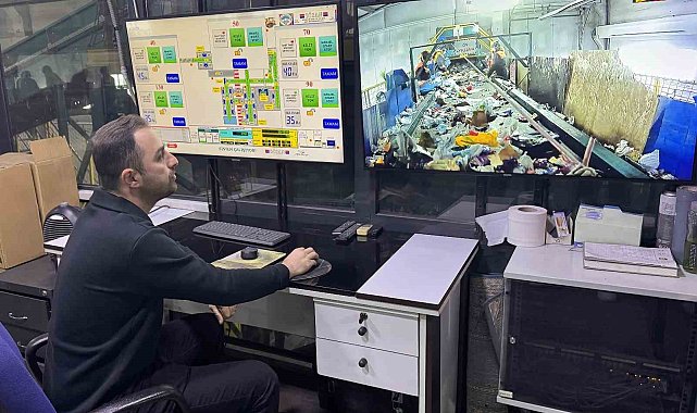 Melikgazi Belediyesi Geri Dönüşüm Tesisinde günlük yaklaşık 25 ton atık ekonomiye kazandırılıyor